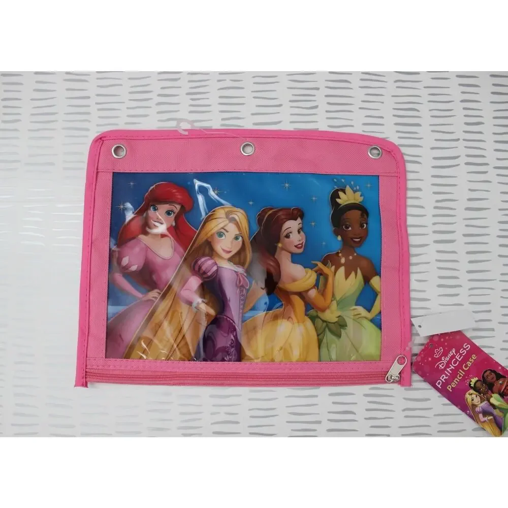 Disney Unisex Princess Binder Pouch Multicolor NWT